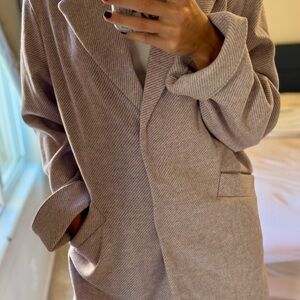 Bershka Soft Taupe Coat - Size Mı